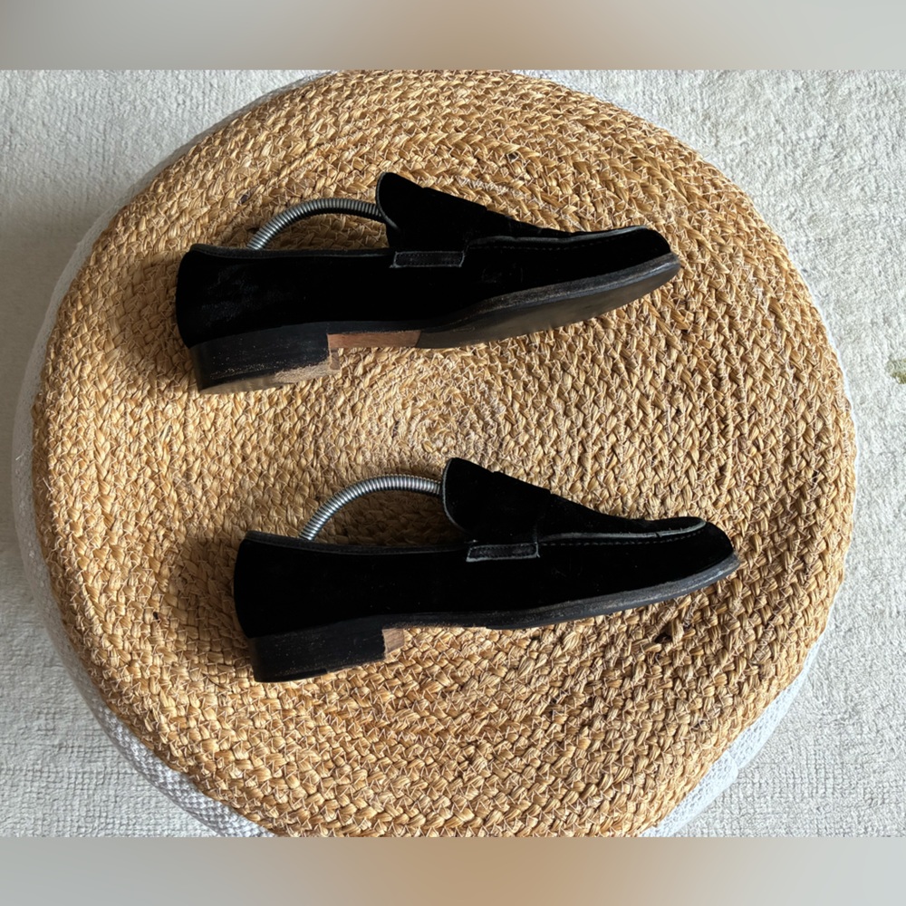 Cole Haan Vintage Black Velvet Loafers—Made in Italy